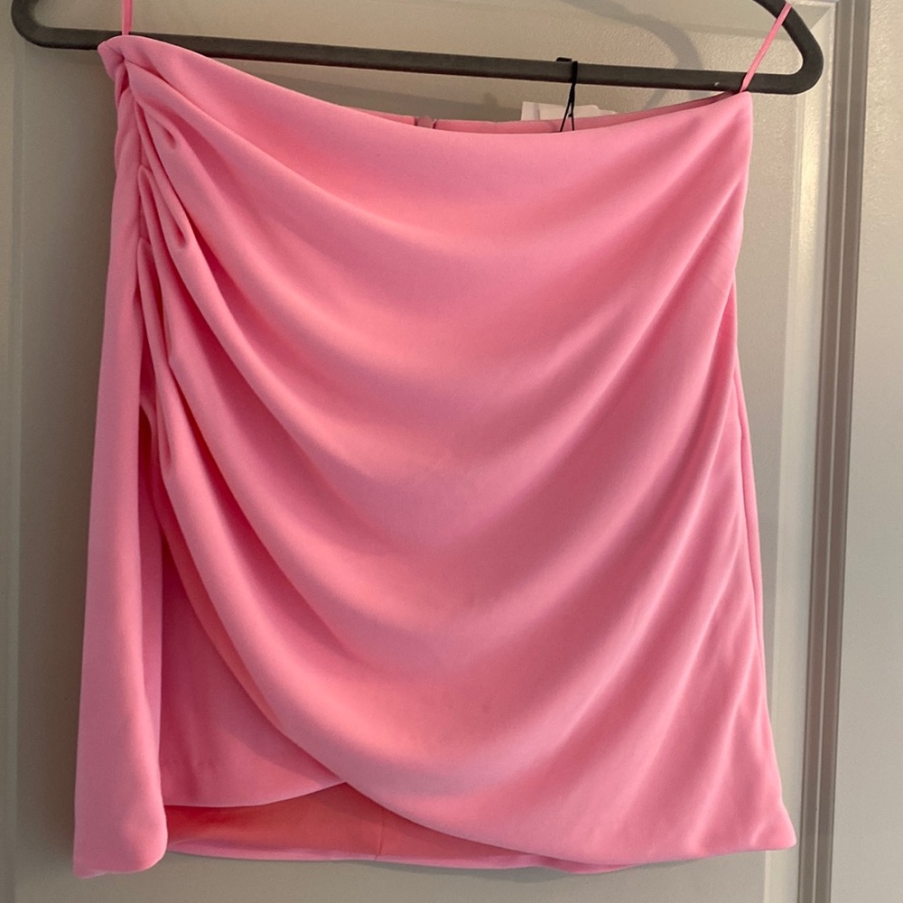 NEW ZARA PINK MINI SKIRT